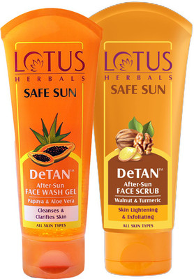 LOTUS HERBALS Safe Sun DeTan Daily Suncare Combo(2 Items in the set)