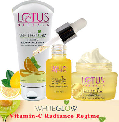 LOTUS HERBALS WhiteGlow Vitamin-C Radiance Regime(3 Items in the set)