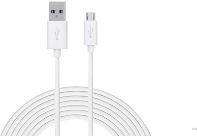 quadronic Micro USB Cable 1 m Fast Charging Data Cable Charger Sync High Speed Transfer V8 for VIVO Y23L(Compatible with VIVO Y23L, White, One Cable)