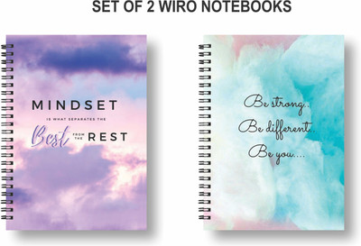 Papco Notebooks A5 Diary Ruled 144 Pages(Multicolor, Pack of 2)