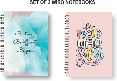 Papco Notebooks A5 Diary Ruled 144 Pages(Multicolor, Pack of 2)
