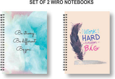 Papco Notebooks A5 Diary Ruled 144 Pages(Multicolor, Pack of 2)