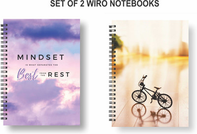Papco Notebooks A5 Diary Ruled 144 Pages(Multicolor, Pack of 2)