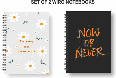 Papco Notebooks A5 Diary Ruled 144 Pages(Multicolor, Pack of 2)