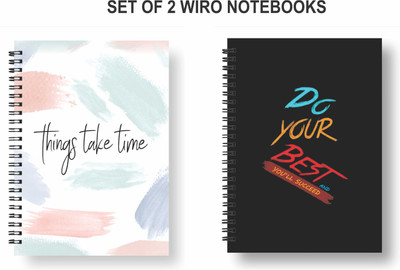 Papco Notebooks A5 Diary Ruled 144 Pages(Multicolor, Pack of 2)