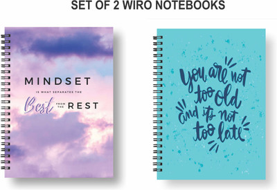 Papco Notebooks A5 Diary Ruled 144 Pages(Multicolor, Pack of 2)
