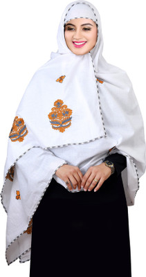 Vastragrah Cotton Blend Embroidered Women Dupatta