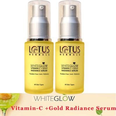 LOTUS HERBALS Whiteglow Vitamin-C+ Gold Radiance Serum ( Pack of 2 ) ( 30ml * 2 )(60 ml)