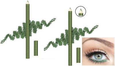 GFSU Multi purpose Smoky Green kajal & eyeliner pencil combo(Green, 4 g)