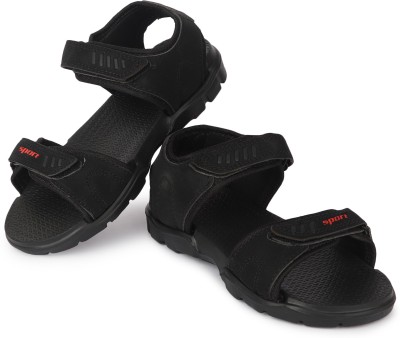 unishine Boys Velcro Sports Sandals(Black)