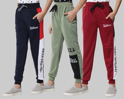 Trendy World Track Pant For Boys(Multicolor, Pack of 3)