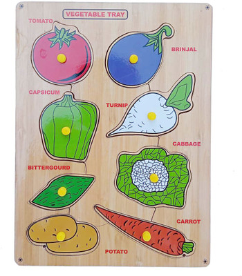 FireFlies Wooden Vegetable Puzzle Jigsaw Puzzle for Kids(1 Pieces)