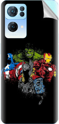 Snooky Oppo Reno7 Pro 5G Mobile Skin(Black)