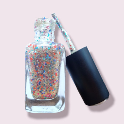 THTC Smooth & Perfect Finish Quick-dry Formulated Shimmer Rainbow Nail Polish RAINBOW