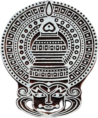 skart wooden printing block stamp face278 6*5inch Printing Blocks(Pack of 1)