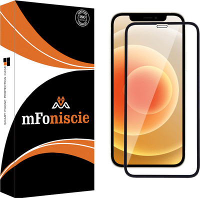 mFoniscie Edge To Edge Tempered Glass for Apple iPhone 12, Apple iPhone 12 Pro(Pack of 1)