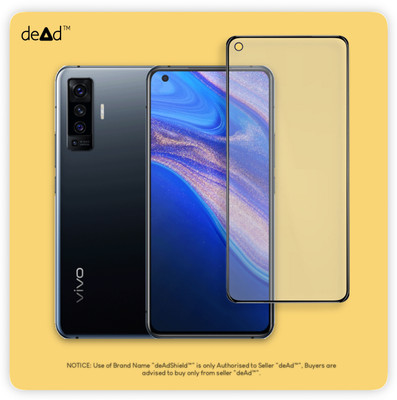 deAdShield Edge To Edge Tempered Glass for vivo X50(Pack of 1)