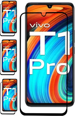ISAAK Edge To Edge Tempered Glass for Vivo T1 Pro 5G Edge to Edge, Full Glue, 11D Tempered Glass(Pack of 4)