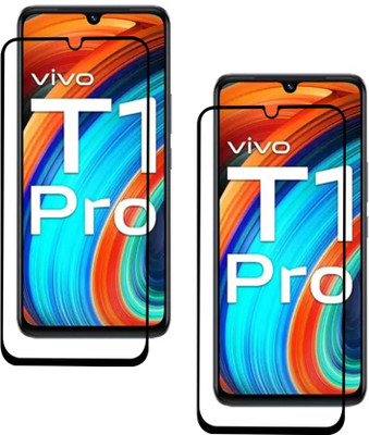 ISAAK Edge To Edge Tempered Glass for Vivo T1 Pro 5G Edge to Edge, Full Glue, 11D Tempered Glass(Pack of 2)