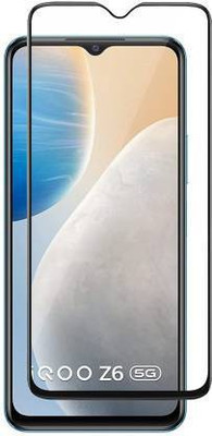 EITANSHA CREATION Edge To Edge Tempered Glass for iQOO Z6 5G(Pack of 1)