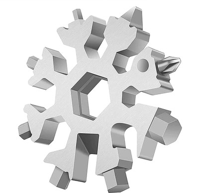 Unternehmungen Stainless Steel 18 in 1 Snowflake Multitool Combination Screwdriver Set(Pack of 1)
