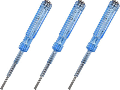 Exotic Arcade Line Tester with ScrewSpring Steel Rod ScrewDriver with Bulb Tester| Pack of 3 | Standard Screwdriver(Pack of 3)