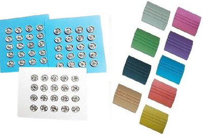 Kunfaya 40 Tich Button + 10Pc Tailor Chalk/Marker Sewing Kit