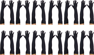 MUKHAKSH Cotton Arm Sleeve For Men & Women(Free, Black)