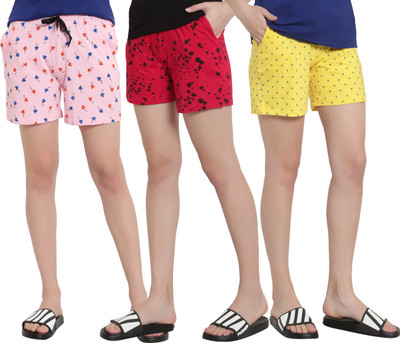 MYO Printed Women Multicolor Regular Shorts