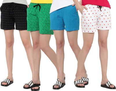 MYO Printed Women Multicolor Regular Shorts