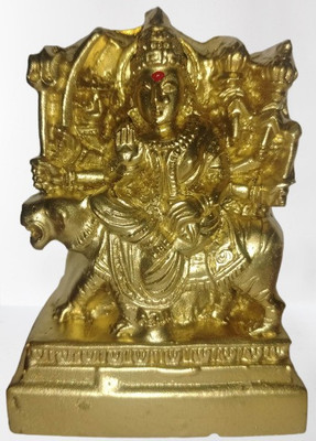 tskutty Goddess Maa Durga Devi / Sri Durgai Amman polymarble Idol Decorative Showpiece  -  7.5 cm(Polyresin, Multicolor)