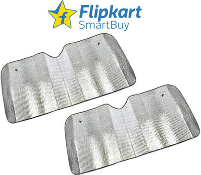 Flipkart SmartBuy Rear Window, Dashboard Sun Shade For Universal For Car Universal For Car(Silver)