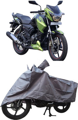 APB estore Two Wheeler Cover for TVS(Apache RTR 310, Grey)