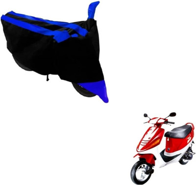 Mdstar Waterproof Two Wheeler Cover for Kinetic(Black, Blue)