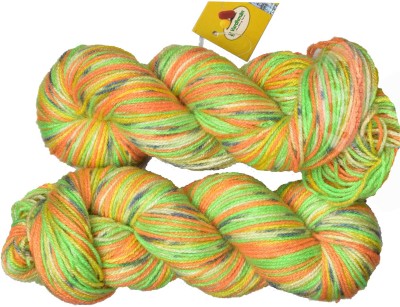 Simi Enterprise Vardhman Fashionist SM Apple Green (300 gm) Wool Hank Hand wool ART - BFH