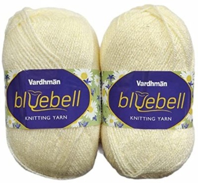KYSS Vardhman Bluebell Wool Hand Knitting Wool/Art Craft Yarn, Shade No-9, 600 GM