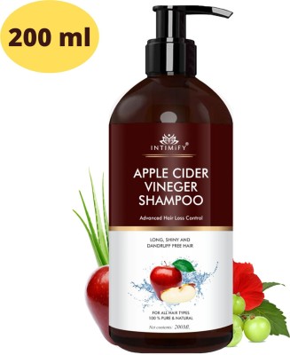 INTIMIFY Apple Cider Vinegar Shampoo with Argan Oil, Anti-dandruff and Hair fall Control