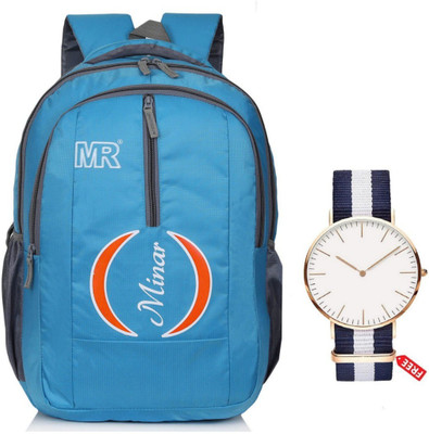 Minar Material: Water Resistant Light-Weight Polyester Compartments 29 L Laptop Backpack(Grey)