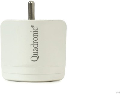 quadronic 3.4 A Wall Charger for Mobile with Detachable Cable(White, Cable Included)