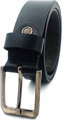 OLIVER WALK Men & Women Black Genuine Leather Belt