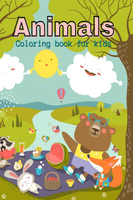 Animals Coloring Book for kids(English, Paperback, Deeasy Books)