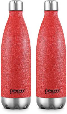 pexpo 500ml 24 Hrs Hot and Cold Water Bottle, Stainless Steel Vacuum Insulated Electro 500 ml Flask