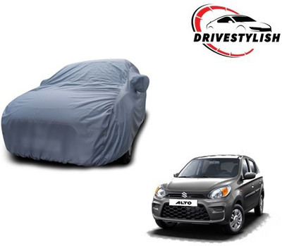 DriveStylish Car Cover For Maruti Suzuki Alto 800 (With Mirror Pockets)(Grey)