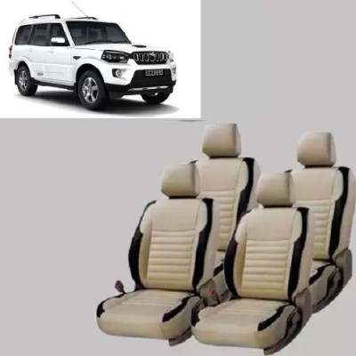 autodesign PU Leather Car Seat Cover For Mahindra Scorpio 7S(With Back Seat Arm Rest, 7 Seater, 2 Back Seat Head Rests)