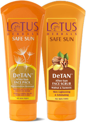 LOTUS HERBALS Safe Sun DeTan Summer Essentials Combo(2 Items in the set)