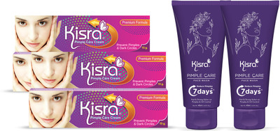 KISRA Pimple Cream & Face Wash(4 Items in the set)