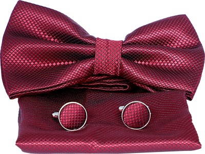 Peednam Silk Tie & Cufflink(Maroon)