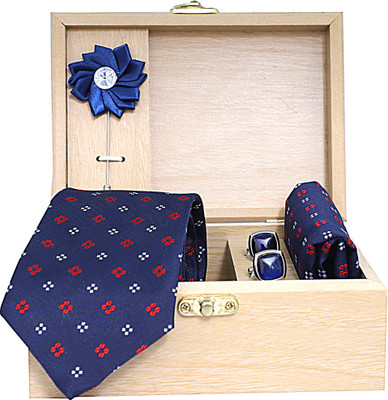 StyleRide Satin Tie & Cufflink(Blue)