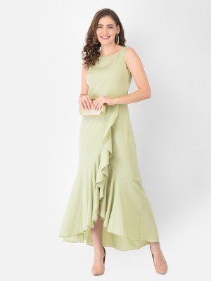 Eavan Women A-line Light Green Dress