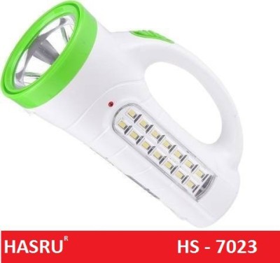 HASRU HS-7023 LED TORCH WITH 14 SMD EMERGENCY LIGHT 8 hrs Torch Emergency Light(White, Green)